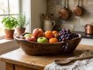 The Organic Wavy-Edge Wooden Bowl | Decorative Tray in Decorative Objects by Famous Art Group Of Industries