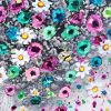 Blossoming Whirlwind — Original Textured Heart Painting | Oil And Acrylic Painting in Paintings by DaggArt. Item made of canvas works with contemporary style