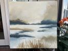 Modern Contemporary Coastal Art - Morning Haze | Oil And Acrylic Painting in Paintings by Filomena Booth Fine Art. Item composed of canvas in contemporary or coastal style