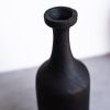 Tall Charred Wood Bottle Shaped Vase | Vases & Vessels by Creating Comfort Lab. Item composed of wood