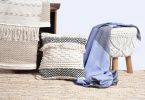 Grace Artisanal Weave Handloom Cushion Cover_ Handcrafted | Pillows by Humanity Centred Designs. Item made of cotton works with boho & minimalism style