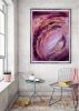 Lilac wine | Oil And Acrylic Painting in Paintings by Elena Parau. Item made of canvas works with minimalism & contemporary style