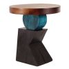 Lazlo Sculptural End Table | Tables by Pfeifer Studio. Item composed of wood compatible with contemporary and asian style