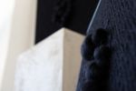 Enigma - Sculptural Black Tapestry | Wall Hangings by Lale Studio & Shop. Item made of oak wood with wool works with contemporary & japandi style
