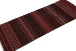 Rug & Kilim’s Contemporary Kilim Runner Rug in Burgundy | Area Rug in Rugs by Rug and Kilim