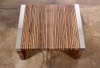 Coffee Table with Wood Slats, Argilla | Side Table in Tables by Costantini Design. Item composed of wood