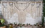 Dip Dyed Macrame Wall Hanging Headboard or Wedding Arbor | Wall Hangings by Desert Indulgence