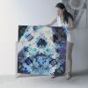 Blue Prism _ 9507 | Prints in Paintings by Petra Trimmel. Item made of canvas with paper