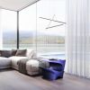 Star Axis Side Table in Blue Aluminum | Tables by Neal Aronowitz. Item made of aluminum compatible with minimalism and mid century modern style