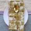 Handmade Napkins | Yan Mustard | Linens & Bedding by ichcha. Item made of cotton works with boho & art deco style