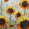 Sunflower Joy Original Acrylic Painting 30 x 36 | Oil And Acrylic Painting in Paintings by DaggArt