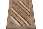 Vintage Persian Rug with Polychromatic Diamond Patterns | Area Rug in Rugs by Rug and Kilim