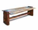 Live edge oak epoxy inlay coffee table | Tables by Abodeacious. Item composed of oak wood