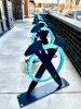 Spike Bike Racks | Public Art by Kyle Fokken - Artist LLC | Timber & Tie Urban Apartments in Minneapolis. Item made of metal