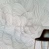Cocoon | Charcoal | Wallpaper in Wall Treatments by Jill Malek Wallpaper. Item made of fabric with paper