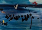 Blue River | Mixed Media by Anna Jaap Studio. Item composed of paper