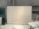 Italian Travertine Dining Table - Gray Marble Dining Table | Tables by Tinella Collection. Item composed of marble compatible with minimalism and contemporary style