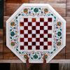 Marble chess table, Luxury chess table, Handmade chess table | Side Table in Tables by Innovative Home Decors. Item made of marble