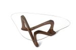 Amorph Hermosa Coffee Table with Tempered Glass, Solid Wood | Tables by Amorph. Item composed of wood and glass