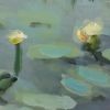 Water Lillies | Oil And Acrylic Painting in Paintings by Lorraine Downey Artist. Item composed of canvas