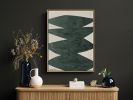 "Fearless" Green I Affirmations Painting on Canvas | Oil And Acrylic Painting in Paintings by ART + ALCHEMY By Nicolette Atelier. Item composed of wood and canvas in minimalism or mid century modern style