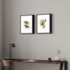 Painting minimalistic graphics flight Raven framed | Drawing in Paintings by Oplyart. Item made of paper compatible with minimalism and contemporary style