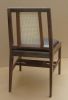 Black Walnut Dining Chair With Caned Back | Chairs by CraftsmansLife: Donald DiMauro Woodwork & Design. Item made of walnut with leather