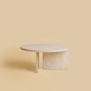 Travertine Coffee Table - HASHI by Lebanto | Tables by Lebanto. Item composed of marble in minimalism or contemporary style