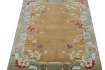 Rug & Kilim’s Chinese Art Deco Rug In Brown with Colorful | Area Rug in Rugs by Rug and Kilim