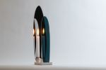Onnda Flame  Filiform- Deep Sea | Candle Holder in Decorative Objects by Catrinel Săbăciag. Item composed of brass in boho or contemporary style