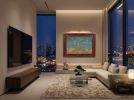 Cerulean Auspicious Cranes Song Dynasty Silk Fine Art | Oil And Acrylic Painting in Paintings by Dynasty Artisan. Item made of wood works with contemporary & eclectic & maximalism style