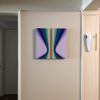 Press, 2017, 20 x 20"  Flashe on linen | Oil And Acrylic Painting in Paintings by Audrey Stone. Item made of canvas with synthetic