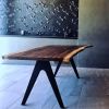 Live Edge Patio Table | Dining Table in Tables by Live Edge Lust. Item made of wood with steel
