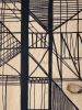 Parallels Black and White, I | Oil And Acrylic Painting in Paintings by Atelier Stumpo. Item made of wood & synthetic