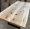 Live Edge Dining Table | Tables by TRH Furniture. Item made of maple wood works with contemporary & rustic style