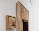 "between the lines" sold | Oil And Acrylic Painting in Paintings by VISCERAL HOME STUDIO. Item made of wood with canvas works with boho & minimalism style