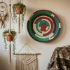 African plate, colourful wall plate,boho wall plate | Decorative Plate in Decorative Objects by Sarmal Design. Item composed of cotton & fiber compatible with boho and country & farmhouse style