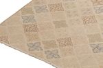 Vintage Zeki Müren Rug in Beige with Geometric Patterns | Area Rug in Rugs by Rug and Kilim