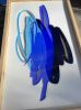 Triple Scribble (Blue) Wall Sculpture | Wall Hangings by Ryan Coleman. Item made of synthetic