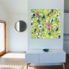 Verte 3 (48x48x1.5") | Oil And Acrylic Painting in Paintings by Valerie Capewell. Item made of synthetic works with contemporary & scandinavian style