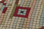 1960s Vintage Distressed Rug in Multicolor Diamond Patterns | Area Rug in Rugs by Rug and Kilim