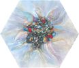 Kaleidoscope 3: Vibrant Floral Harmony, acrylic on canvas | Oil And Acrylic Painting in Paintings by Lena Kolambet. Item composed of canvas compatible with contemporary style