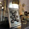 Frame Medium Tiny Stainless Steel Bear '1' | Sculptures by IRENA TONE. Item made of steel & glass compatible with minimalism and art deco style
