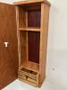 Whimsical Whiskey Cabinet in Figured Cherry and exotic woods | Storage by Wooden Imagination. Item made of wood works with contemporary & coastal style