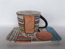 mug | Drinkware by Cécile Brillet, Tierra i fuego ceramics. Item composed of stoneware