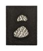 Two Stones Study | Mixed Media by Jennifer E. Moss. Item made of cotton with paper works with minimalism & contemporary style