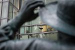 Alfred Russel Wallace | Public Sculptures by Anthony Smith Sculpture | Natural History Museum in London. Item composed of bronze and concrete