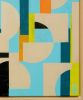 Circle in Circle maze blue | Oil And Acrylic Painting in Paintings by Ronald Hunter. Item made of canvas with synthetic works with modern style