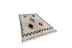 Natural Wool Rug - Handmade Rug | Area Rug in Rugs by Marrakesh Decor. Item composed of wool in boho or mid century modern style