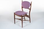 Ambassador Side Chair | Dining Chair in Chairs by Designed with Purpose. Item made of walnut with fabric works with mid century modern & japandi style